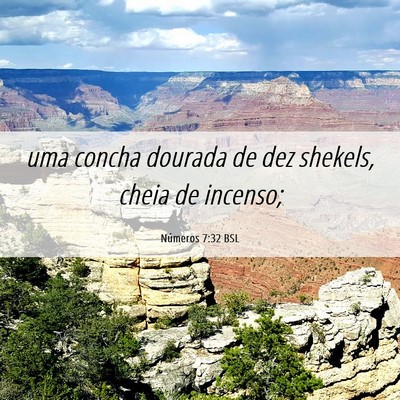 Picture 06 - Números 7:32 BSL - uma concha dourada de dez shekels, cheia de - Bible Verse Picture