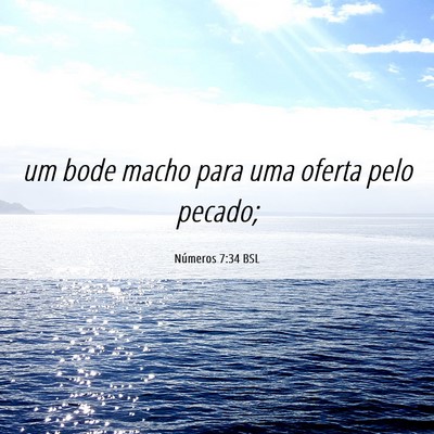 Picture 06 - Números 7:34 BSL - um bode macho para uma oferta pelo - Bible Verse Picture