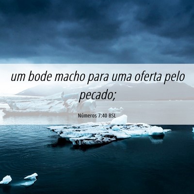 Picture 06 - Números 7:40 BSL - um bode macho para uma oferta pelo - Bible Verse Picture