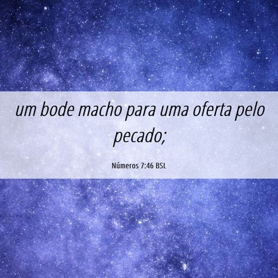 Picture 06 - Números 7:46 BSL - um bode macho para uma oferta pelo - Bible Verse Picture