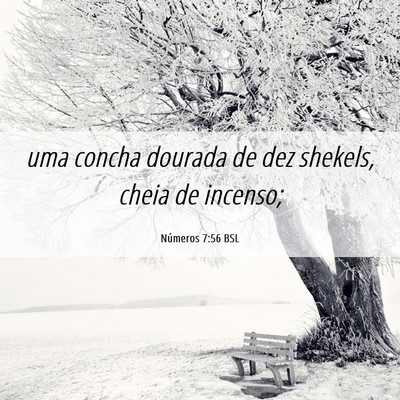 Picture 06 - Números 7:56 BSL - uma concha dourada de dez shekels, cheia de - Bible Verse Picture