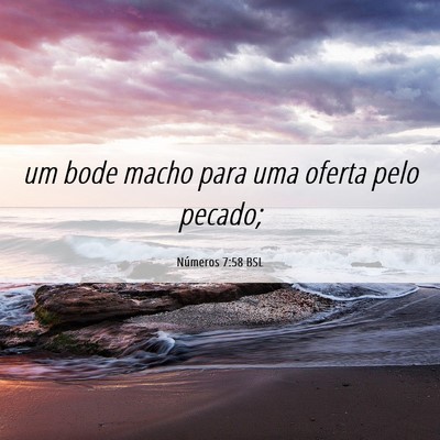 Picture 06 - Números 7:58 BSL - um bode macho para uma oferta pelo - Bible Verse Picture