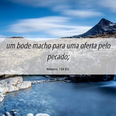 Picture 06 - Números 7:64 BSL - um bode macho para uma oferta pelo - Bible Verse Picture