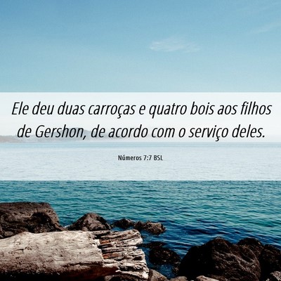 Picture 06 - Números 7:7 BSL - Ele deu duas carroças e quatro bois aos filhos - Bible Verse Picture