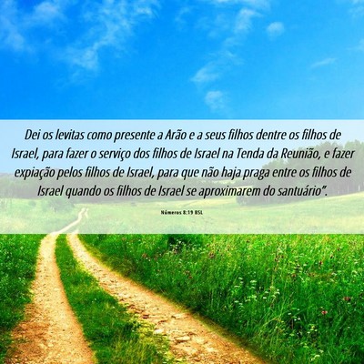 Picture 06 - Números 8:19 BSL - Dei os levitas como presente a Arão e a seus - Bible Verse Picture