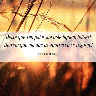 Picture 06 - Provérbios 23:25 BSL - Deixe que seu pai e sua mãe fiquem felizes! - Bible Verse Picture