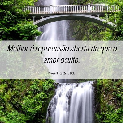 Picture 06 - Provérbios 27:5 BSL - Melhor é repreensão aberta do que o amor - Bible Verse Picture
