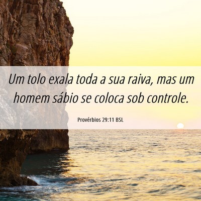 Picture 06 - Provérbios 29:11 BSL - Um tolo exala toda a sua raiva, mas um homem - Bible Verse Picture