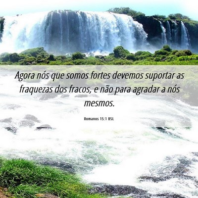 Picture 06 - Romanos 15:1 BSL - Agora nós que somos fortes devemos suportar as - Bible Verse Picture