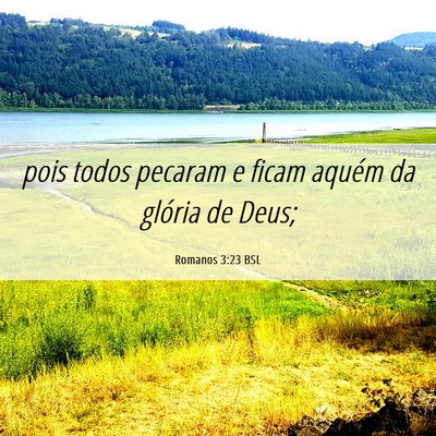 Picture 06 - Romanos 3:23 BSL - pois todos pecaram e ficam aquém da glória de - Bible Verse Picture