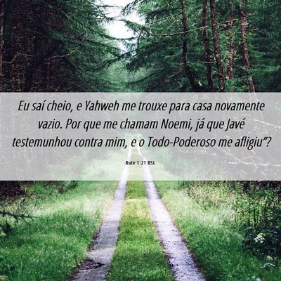 Picture 06 - Rute 1:21 BSL - Eu saí cheio, e Yahweh me trouxe para casa - Bible Verse Picture