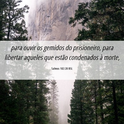 Picture 06 - Salmos 102:20 BSL - para ouvir os gemidos do prisioneiro, para - Bible Verse Picture
