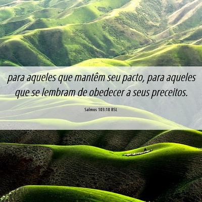 Picture 06 - Salmos 103:18 BSL - para aqueles que mantêm seu pacto, para aqueles - Bible Verse Picture
