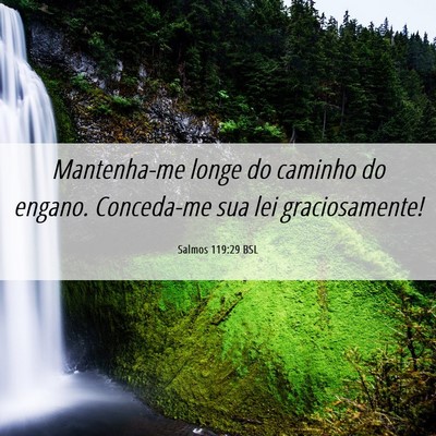 Picture 06 - Salmos 119:29 BSL - Mantenha-me longe do caminho do engano. - Bible Verse Picture