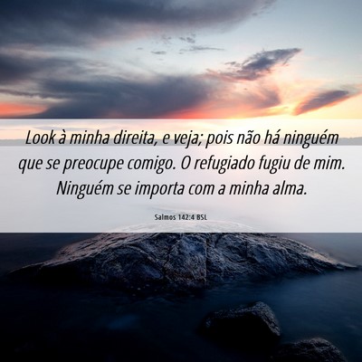 Picture 06 - Salmos 142:4 BSL - Look à minha direita, e veja; pois não há - Bible Verse Picture