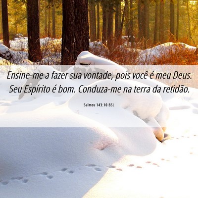 Picture 06 - Salmos 143:10 BSL - Ensine-me a fazer sua vontade, pois você é meu - Bible Verse Picture