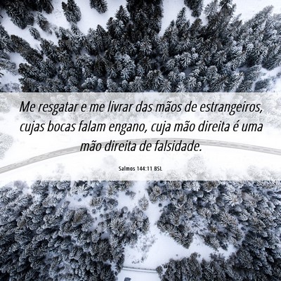 Picture 06 - Salmos 144:11 BSL - Me resgatar e me livrar das mãos de - Bible Verse Picture