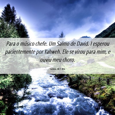 Picture 06 - Salmos 40:1 BSL - Para o músico chefe. Um Salmo de David. I - Bible Verse Picture