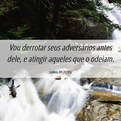Picture 06 - Salmos 89:23 BSL - Vou derrotar seus adversários antes dele, e - Bible Verse Picture
