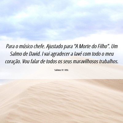 Picture 06 - Salmos 9:1 BSL - Para o músico chefe. Ajustado para “A Morte do - Bible Verse Picture