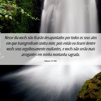 Picture 06 - Sofonias 3:11 BSL - Nesse dia vocês não ficarão desapontados por - Bible Verse Picture