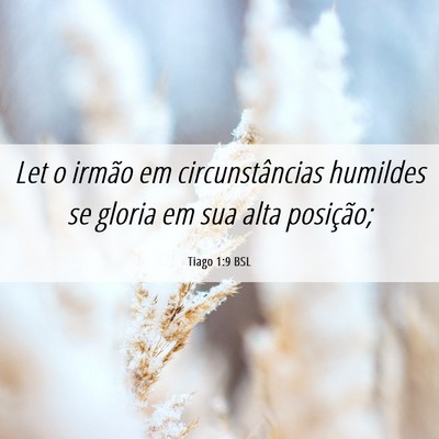 Picture 06 - Tiago 1:9 BSL - Let o irmão em circunstâncias humildes se - Bible Verse Picture