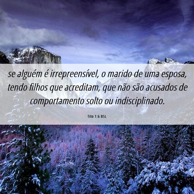 Picture 06 - Tito 1:6 BSL - se alguém é irrepreensível, o marido de uma - Bible Verse Picture
