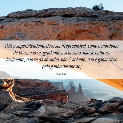 Picture 06 - Tito 1:7 BSL - Pois o superintendente deve ser irrepreensível, - Bible Verse Picture