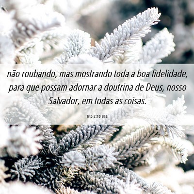 Picture 06 - Tito 2:10 BSL - não roubando, mas mostrando toda a boa - Bible Verse Picture