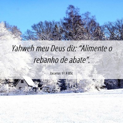 Picture 06 - Zacarias 11:4 BSL - Yahweh meu Deus diz: “Alimente o rebanho de - Bible Verse Picture