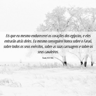Picture 06 - Êxodo 14:17 BSL - Eis que eu mesmo endurecerei os corações dos - Bible Verse Picture