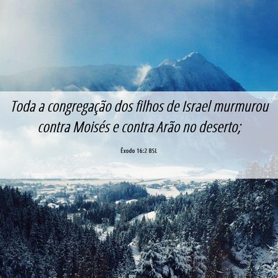 Picture 06 - Êxodo 16:2 BSL - Toda a congregação dos filhos de Israel - Bible Verse Picture