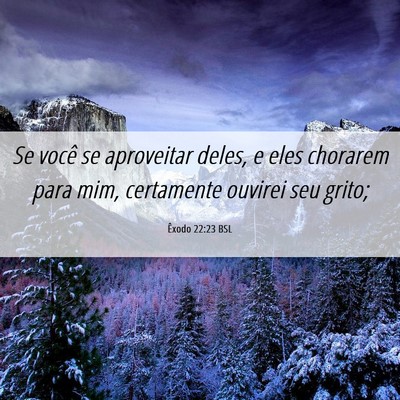 Picture 06 - Êxodo 22:23 BSL - Se você se aproveitar deles, e eles chorarem - Bible Verse Picture