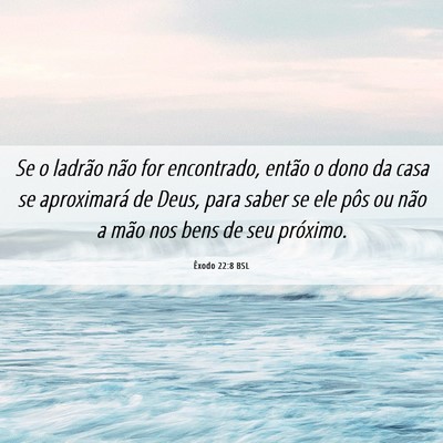 Picture 06 - Êxodo 22:8 BSL - Se o ladrão não for encontrado, então o dono - Bible Verse Picture