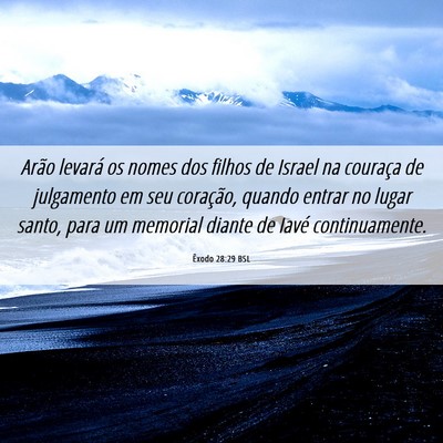 Picture 06 - Êxodo 28:29 BSL - Arão levará os nomes dos filhos de Israel na - Bible Verse Picture