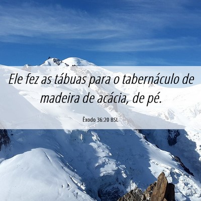 Picture 06 - Êxodo 36:20 BSL - Ele fez as tábuas para o tabernáculo de madeira - Bible Verse Picture