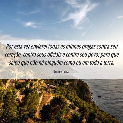Picture 06 - Êxodo 9:14 BSL - Por esta vez enviarei todas as minhas pragas - Bible Verse Picture