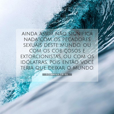 Picture 07 - 1 Coríntios 5:10 BSL - ainda assim não significa nada com os pecadores - Bible Verse Picture