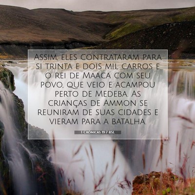 Picture 07 - 1 Crônicas 19:7 BSL - Assim, eles contrataram para si trinta e dois mil - Bible Verse Picture