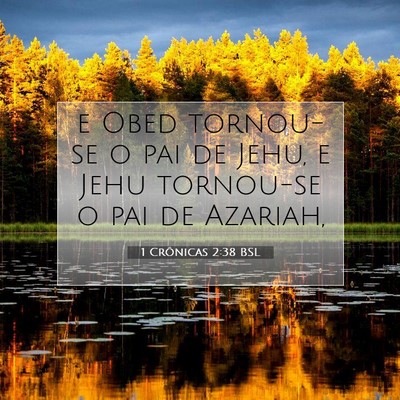 Picture 07 - 1 Crônicas 2:38 BSL - e Obed tornou-se o pai de Jehu, e Jehu tornou-se - Bible Verse Picture
