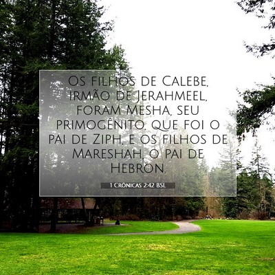 Picture 07 - 1 Crônicas 2:42 BSL - Os filhos de Calebe, irmão de Jerahmeel, foram - Bible Verse Picture