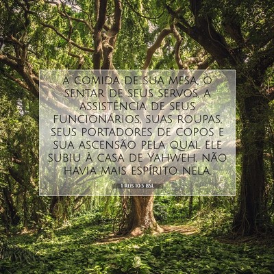 Picture 07 - 1 Reis 10:5 BSL - a comida de sua mesa, o sentar de seus servos, a - Bible Verse Picture