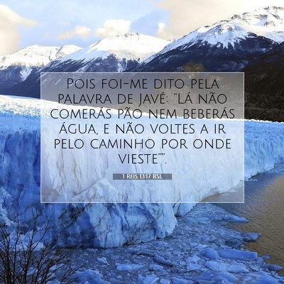 Picture 07 - 1 Reis 13:17 BSL - Pois foi-me dito pela palavra de Javé: “Lá - Bible Verse Picture