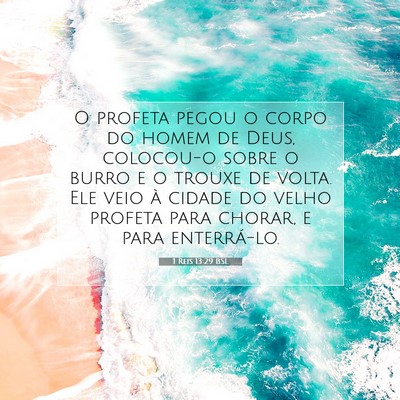 Picture 07 - 1 Reis 13:29 BSL - O profeta pegou o corpo do homem de Deus, - Bible Verse Picture