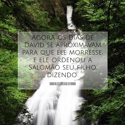Picture 07 - 1 Reis 2:1 BSL - Agora os dias de David se aproximavam para que - Bible Verse Picture