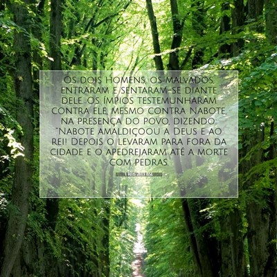 Picture 07 - 1 Reis 21:13 BSL - Os dois homens, os malvados, entraram e - Bible Verse Picture