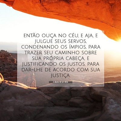 Picture 07 - 1 Reis 8:32 BSL - então ouça no céu, e aja, e julgue seus - Bible Verse Picture