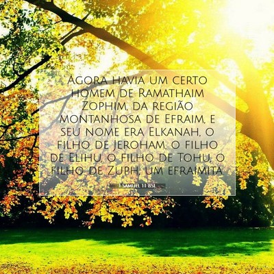 Picture 07 - 1 Samuel 1:1 BSL - Agora havia um certo homem de Ramathaim Zophim, - Bible Verse Picture
