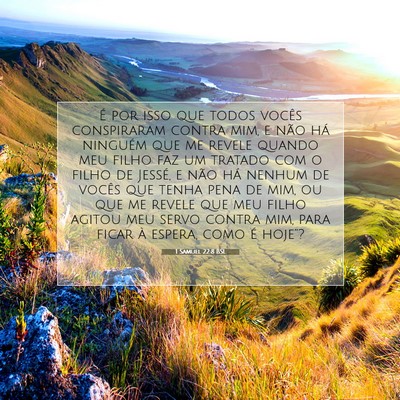 Picture 07 - 1 Samuel 22:8 BSL - É por isso que todos vocês conspiraram contra - Bible Verse Picture
