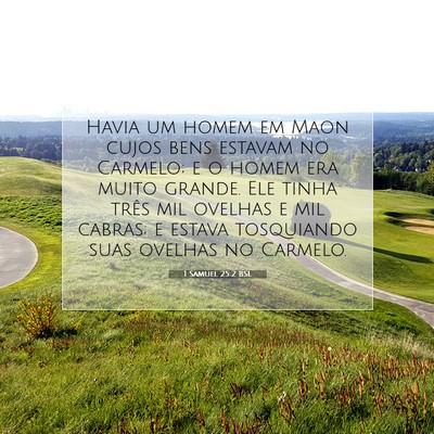 Picture 07 - 1 Samuel 25:2 BSL - Havia um homem em Maon cujos bens estavam no - Bible Verse Picture